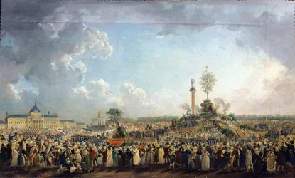 Das Fest des höchsten Wesens auf dem Champ de Mars, 8. Juni 1794